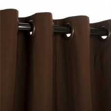 Hammock Source CUR84BBGRSN 50 x 84 in. Sunbrella Outdoor Curtain with Nickel Plated Grommets&#44; Canvas Bay Brown   